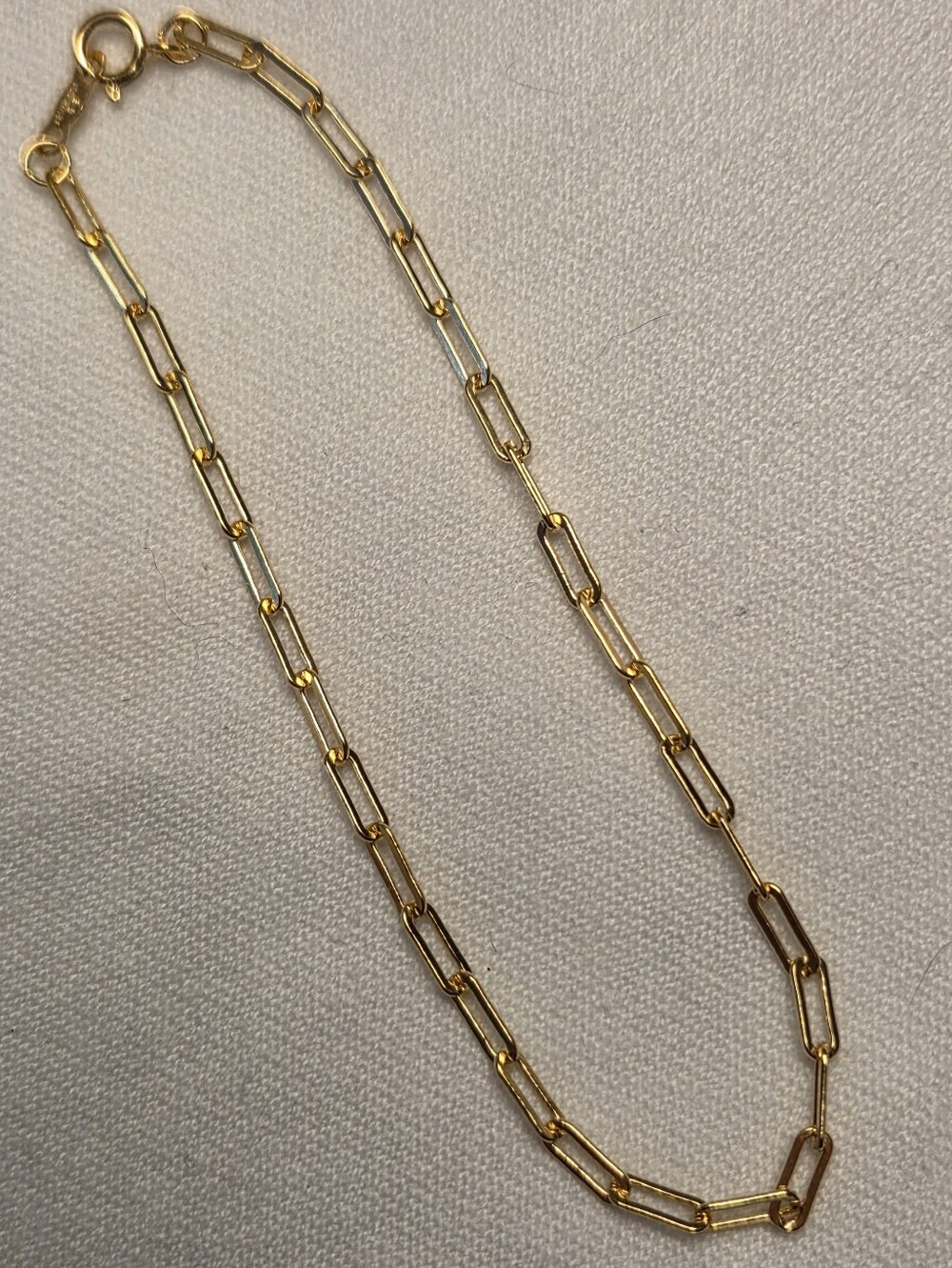 14k Gold Filled Paperclip Link Bracelet